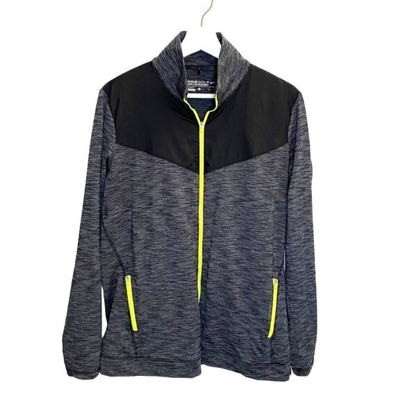 Nike Golf Tour Performance Dri-Fit Gray Full Zip Long Sleeve Athletic Jacket‎ XL - Picture 1 of 9